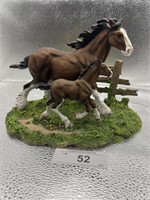 THE CLYDESDALE COLLECTION "MARE & FOAL"