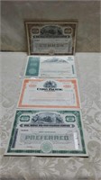 Misc Railroad Company Stock Certificates