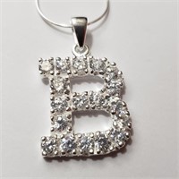 $180 Silver CZ Necklace