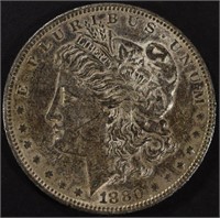1880-O MORGAN DOLLAR CH AU TONED