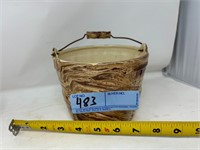 Cahoy Creations- Basket with Handle Pottery Colome