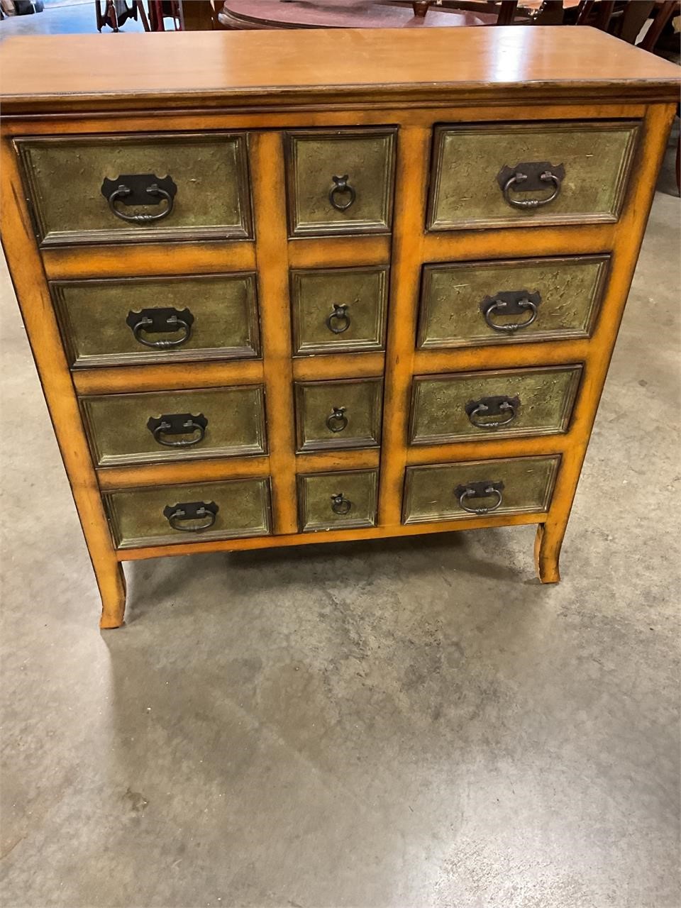 Chest w 4 drawers & door 35”T 34”W 14 D