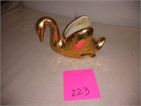 22 kt gold plated swan