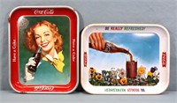 (2) Vintage Coca-Cola Trays