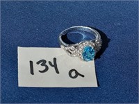 BLUE TOPAZ DINNER RING