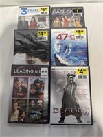 6Pk DIFFERENT DVD MOVIES