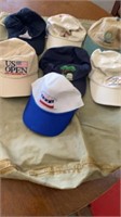 DUFFLE BAG , PGA CAPS AND PATRIOTIC CAP