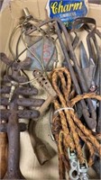 LEATHER LEADING ROPE, PRIMITIVE TOOLS, MISC