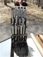 Larger taper drill bit set 49/64" to 1"