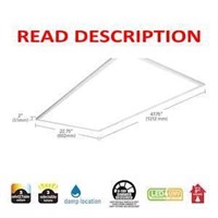 2 ft. X 4 ft. White Integrated LED Dimmable Flat P