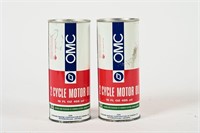 2 OMC 2 CYCLE MOTOR OIL 16 OZ CANS