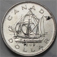 Canada Silver Dollar 1949