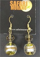 Safari Murano Glass beaded earrings