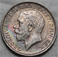Great Britain George V 6 Pence 1920 Uncirculated