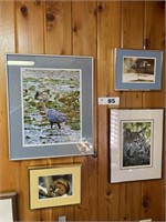 4 NATURE / WILDLIFE FRAMED PHOTOS