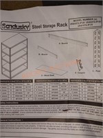 Sandusky steel storage rack