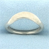 Curved Band Ring in Sterling Silver