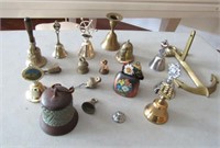Brass, Silver Plate, Ceramic Bells