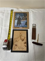 Vintage pictures and bottle openers