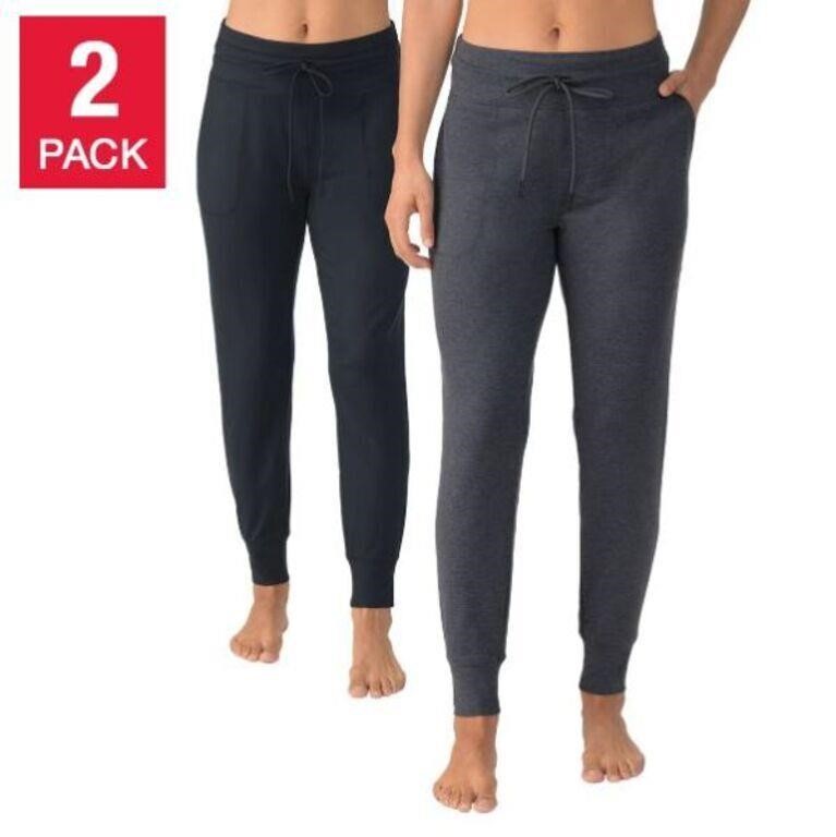 2-Pk Lole Women's XXL Lounge Jogger, Black and