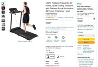 B6362  UMAY Foldable Treadmill P8 Black