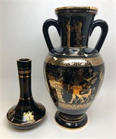 24K Gold Greek Vases (2)