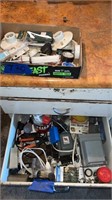 PVC cutter, electrical lot, 2 drawers - bring