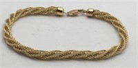 14k Gold Spiral Bracelet