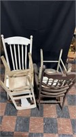 4 Assorted Wooden Chairs