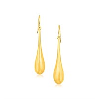 14k Gold Dramatic Drop Earrings
