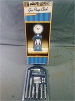 New in Box Gas Pump Clock/ Nostalgic Clock plus