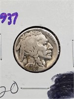Better Grade 1937 Buffalo Nickel