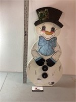 Wooden snowman