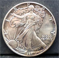 1988 silver eagle coin