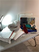 Electric blanket and sewing material