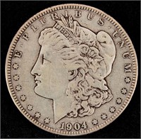 Coin 1904-S Morgan Silver Dollar XF