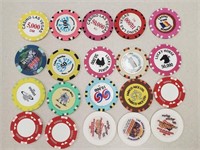 20 Large Casino Chips