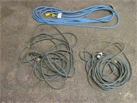 (3) Misc Blue Extension Cords