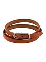 Hermes Vintage Leather Triple Wrap Bracelet