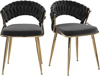 Stary Modern Velvet Dining Chairs Set Of 2