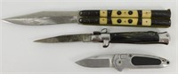 440A Stainless Steel Push Button Knife, CI Italy