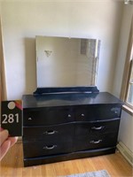 6 Drawer Dresser with Mirror 52"x18"x33"H