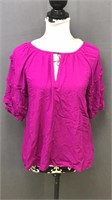 Nwt Inc Shirt Fuschsia Womens Sz M