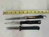 3 folding knives