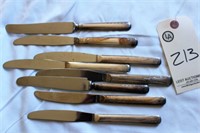 knives, possibly sterling silver handles