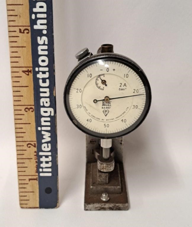 Vintage JOHN BULL DIAL GAUGE INDICATOR-ENGLAND