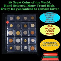 20 Great Coins of the World, hand selected, many t