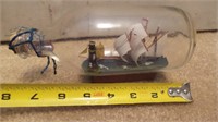 Miniature Ship in Bottle 7.5"L