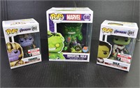 3 MARVEL FUNKO POPS