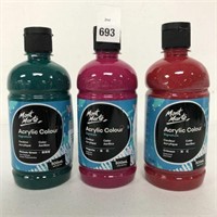 ASSORTED MONT MARTE ACRYLIC COLOUR 500ML